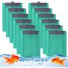 XJJAUGKLY 12 filtri di ricambio con principio attivo AlgoStop, anti-alghe, compatibile con Tetra EasyCrystal 250 e 300, Repto-DecoFilter, cuscinetti filtro per acquario, contiene carbone attivo contro