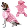 Izefia Felpe con Cappuccio per Cani 4 Gambe Tuta Vestiti per Cani Maglione Caldo Felpa in Cotone Giacca Tuta per Cane Piccolo Cane Medio Grande Cane Gatto