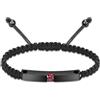 AIWENXI Bracciale urna intrecciato per ceneri, regolabile, per uomini e donne, bracciale intrecciato per ceneri, 17-26 cm, Acciaio inossidabile
