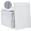 WDZGX Buste Imbottite Bubble Mailer 50Pezzi Buste Spedizione Imbottite Autosigillanti per l'imballaggio Pacchetto Postale di Spedizione (Grigio, 13 x 18cm)