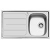 Foster 1186 161 Lavello da Incasso 1 Vasca con gocciolatoio a Sinistra 86 x 50 cm Sopratop Serie S1000 Acciaio Inox 1186161