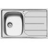Foster 1179 062 Lavello da Incasso 1 Vasca con gocciolatoio a Destra 79 x 50 cm Sopratop Serie S1000 Acciaio Inox 1179062