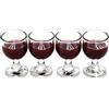 Ssmmam Set di 4 mini barre in scala 1/12 con bicchieri e bottiglie di vino rosso, miniature realistiche per casa delle bambole per modelli architettonici, oggetti di scena fotografici e collezioni di