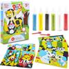 Sabbiarelli Sand-it For Fun - Kit Crazy Pets 5+ | Kit di Sand Art a Tema Animali 100% Made in Italy con Sabbia Colorata, Disegni Adesivi e Accessori | Lavoretti Creativi per Bambino 5-12 anni