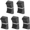 Rebower Tappo Pulsante Piatto per Potenziometro Mixer Fader, [per 4x1,2mm Copertura Interruttore Albero] - Plastica/Nero/ 5pz