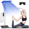 TWSOUL Solarium per la casa, lampada abbronzante portatile da 50 W, con occhiali da solarium, lampada abbronzante con base retrattile, 225 pezzi, 460 NM + 490 NM, perline per terapia della luce blu, per uso
