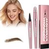 Nepturion 3D Matita Sopracciglia Waterproof - Penna Sopracciglia Effetto Pelo con 4 Punte a Forchetta per un Look Microblading Impeccabile, per un Contorno e Riempimento Naturale delle Sopracciglia