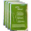 Lipo Applicator Impacco Corpo Cerotti Rassodante - Bendaggi al Tè Verde, Guaranà e Alghe | Bendaggi Anticellulite per Rassodare e Modellare Pancia, Vita, Gambe, Braccia e Stomaco (4 Avvolgere)