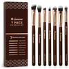 Lamora Pennelli per Trucco Occhi Professionali - Make Up Kit di Pennelli per Ombretti, Eyeliner, Sfumato - La Miglior Scelta di Pennelli Essenziali di 7 Pezzi - Matita, Ombretto, Conico, per Definire