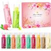 Trulloyoo Balsamo Labbra 4.8g, Set di 12 Burrocacao labbra classico, fondente sulle labbra, Lip balm con burro di karité idratante fino a 24 ore,regalo donna compleanno,donna idee regalo natale 2025