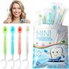 YUEIODDKL 26 mini spazzolini da denti monouso con dentifricio, 5 in 1 usa e getta con filo interdentale, raschietto per lingua e stuzzicadenti, spazzolino da viaggio confezionato singolarmente per viaggiare