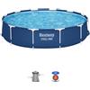 BESTWAY - Piscina Fuori Terra Steel Pro® Frame - altezza 76 cm diametro 366 cm