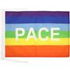 AZ FLAG Bandiera Arcobaleno Pace 45x30 cm - Bandierina Pace - Rainbow Flag 30x45 cm Cordicelle