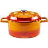 LAVA Metal Pentola Ø 24 cm, 4,5 l, ghisa, arancione LAVA METAL LVYTC24K2OR