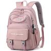 DORRISO Zaino Donna Scuola Leggero 15.6 Pollici Pc Zaino Donna con Portachiavi Pendente Molteplici Tasche Viaggio Casuale College Quotidiano Impermeabile Elegante Uomo Backpack Viola
