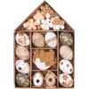 Rainway 40 uova di Pasqua da appendere per decorazioni pasquali, uova di quaglia, uova di Pasqua, uova di quaglia, uova di Pasqua, decorazione moderna artificiale per esterni, decorazione primaverile