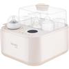 Lionelo STEAMUP Sterilizzatore Biberon 3 in 1 Elettrico, Sterilizzatore a Vapore con Asciugatura Automatica e Scaldabiberon, 99,99% Batteri, Pannello Touch, Auto Spegnimento, BPA Free, per 4 Biberon