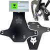Fantic26 F26 Fox Mud Guard Bike MTB DH FR Ebike Forcella Parafango Parafango (Retro Nero/Logo Bianco)