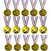 REBECASKYENS 15 Pezzi Medaglie vincenti Oro, medaglie, medaglie Bambini, medaglie Vincitori, per Feste di Compleanno dei Bambini, in plastica, per Feste di Compleanno, Giochi Prizzes Sportstag Giocattoli