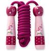 JOKILY Corda per saltare per bambini con manico in legno, corda per saltare regolabile 2,6 m, unicorno Speed Rope, Speed Jump Rope con manico in schiuma, corda per saltare Speed Rope, corda per saltare