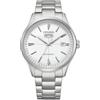 Citizen Orologio automatico in acciaio inossidabile con quadrante bianco NH8391-51A da uomo, argento, argento, Bracciale
