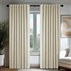 Deconovo Tende Oscuranti per Interni 140x290 cm, 2 Pezzi, Beige Chiaro - Termiche Isolanti e Moderne con 3 Modi di Montaggio - Ideali per Finestre Camera da Letto e Soggiorno