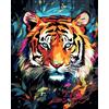 TARATH Dipingere con i Numeri Tigre, DIY Kit di Tele per Pittura a Olio Dipinte a Mano, Dipingere con i Numeri per Principianti per la Decorazione Della Casa