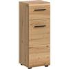 xonox.home - Armadio da pavimento Ice 30 x 80 x 30 cm nel corpo e nella riproduzione frontale in rovere artisano - Mobile da bagno in effetto legno - moderno e salvaspazio