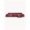 Westwing Collection Divano angolare componibile 4 posti in teddy bouclé Wolke - Rosso