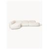Westwing Collection Divano angolare componibile 4 posti con chaise longue in teddy bouclé Wolke