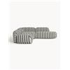 Westwing Collection Divano angolare componibile 4 posti a righe con chaise longue Wolke