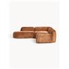 Westwing Collection Divano angolare componibile 4 posti con chaise longue in teddy bouclé Wolke