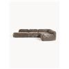 Westwing Collection Divano angolare componibile 4 posti in teddy bouclé con chaise longue Wolke