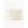 Westwing Collection Pouf ovale in teddy Wolke