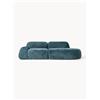 Westwing Collection Chaise longue componibile 3 posti in teddy bouclé Wolke