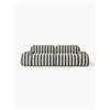 Westwing Collection Divano componibile 3 posti a righe Wolke - Nero