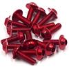 A ABSOPRO Licenza Piastre Carenatura Bulloni Viti M6 X 20mm Rosso (Set di 15)