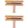 OTOTEC 2Pcs Raccordo per Tubo di Riscaldamento 3/4x3/8x3/4 Pollici per Tubo Acqua Riscaldamento Auto Tubo Benzina 20x20x10mm