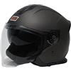 ORIGINE Casco Jet Moto 3/4 Aperto con Doppia Visiera Adatto per Scooter Omologato ECE (SOLID TITANIUM,M)