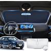 LANGBEAN [Aggiornato] Parasole per Parabrezza BMW 5er G30 G31 G38 X3 G45 X1 F48, Parasole Pieghevole Blocca Raggi UV & Calore, Protezione Visore Solare Accessorio Estate
