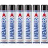 Aerosol Solutions Linemarker Spray Traccialinee Nero 750 ml, vernice per marcatura a terra per strade, parcheggi, magazzini e campi sportivi, asciugatura rapida (confezione da 6)