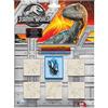 Multiprint Blister 5 Timbri per Bambini Jurassic World, 100% Made in Italy, Set Timbrini Bimbi Personalizzati, in Legno e Gomma Naturale, Inchiostro Lavabile Atossico, Idea Regalo, Art.05975