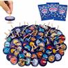 BONNYCO Trottola Bambini Legno Pack 80 Spazio. Trottole Gadget Compleanno Bambini, Mini Giochi Regalini Fine Festa Compleanno. Regalino Fine Festa Dopo Invitati, Pensierini Giochini Scuola Galassia
