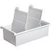 Han 955-0-1-11 - Schedario per circa 1.300 cartellini formato A5 verticale, in polistirolo, 171 x 105 x 347 mm, grigio chiaro