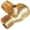 BE-TOOL Valvola del compressore di non ritorno, valvola del compressore d'aria a 3 vie per compressore d'aria diretto, maschio, 1,27 cm x 0,9 cm x 0,3 cm