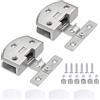 MengH-SHOP Cerniera in Vetro in Lega di Zinco da 90 Gradi Kit Cerniere per Porta di Vetro Porta di Vetro Doccia Morsetti con Viti Adatto per Vetro Spesso 8-9mm 2 Pezzi (Argento)