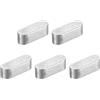 QUARKZMAN 5pz Chiave a Piuma Estremità Rotonda, 4x4x12mm Chiavette Elastiche Acciaio Inossidabile Professionale Chiavetta Parallela per Albero Trasmissione per Industria Meccanica Fissaggi