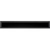 DEMLOU - Griglia di Aerazione Lineare 70 x 9 cm, Acciaio Nero RAL 9005.