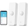 RISOON Tuya - Sensore di movimento PIR WiFi: rilevatore di movimento intelligente per la sicurezza domestica, rilevatore di movimento a infrarossi wireless con app di monitoraggio remoto, compatibile con