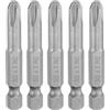 QUARKZMAN 5Pz #3 Punte Cacciavite Phillips PH3 1/4 Gambo Esagonale 2 (50mm) Lungo Acciaio S2 Magnetiche Inserti per Avvitatore per Cacciavite Elettrico Punte Trapano 0.236 (6mm) Asta